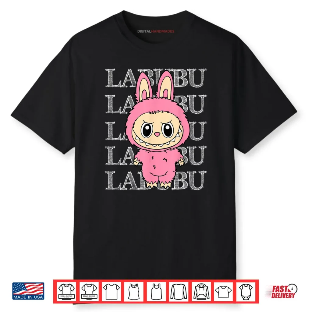 Cute Pink Labubu Shirt 1 Cute Pink Labubu Shirt