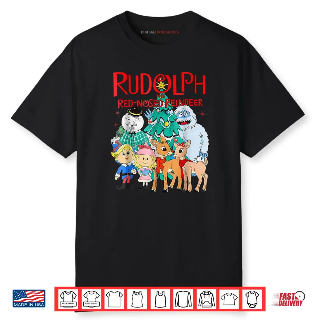 Cute Rudolph The Red Nosed Reindeer Christmas Tree Shirt 1 Cute Rudolph The Red Nosed Reindeer Christmas Tree Shirt