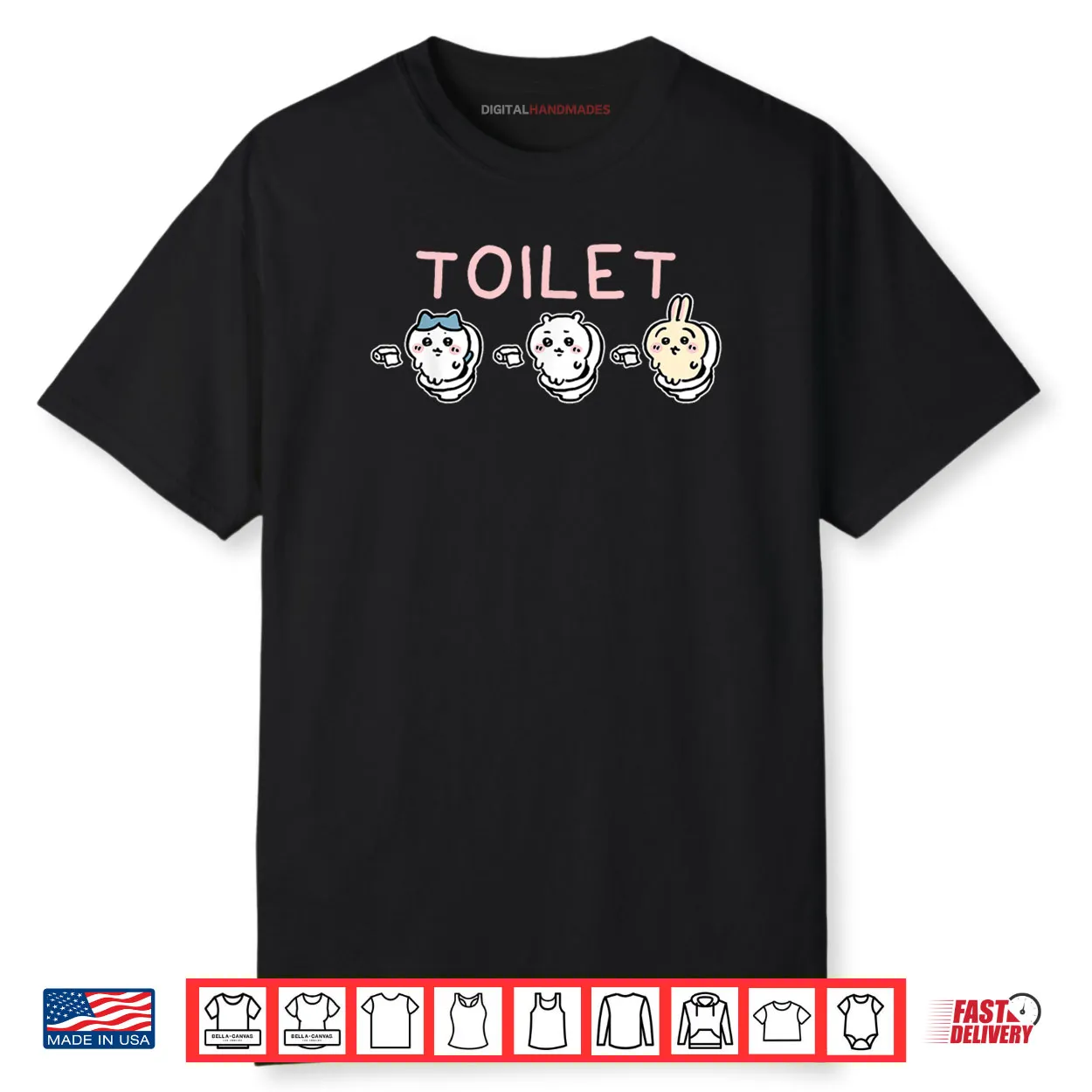 Cute Toilet Time Chikawa Meme Shirt
