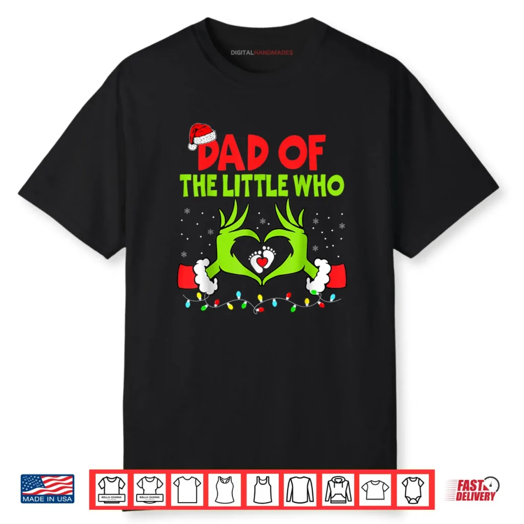 Dad of The Little Who Christmas Pregnancy Announcement Shirt 1 Dad of The Little Who Christmas Pregnancy Announcement Shirt