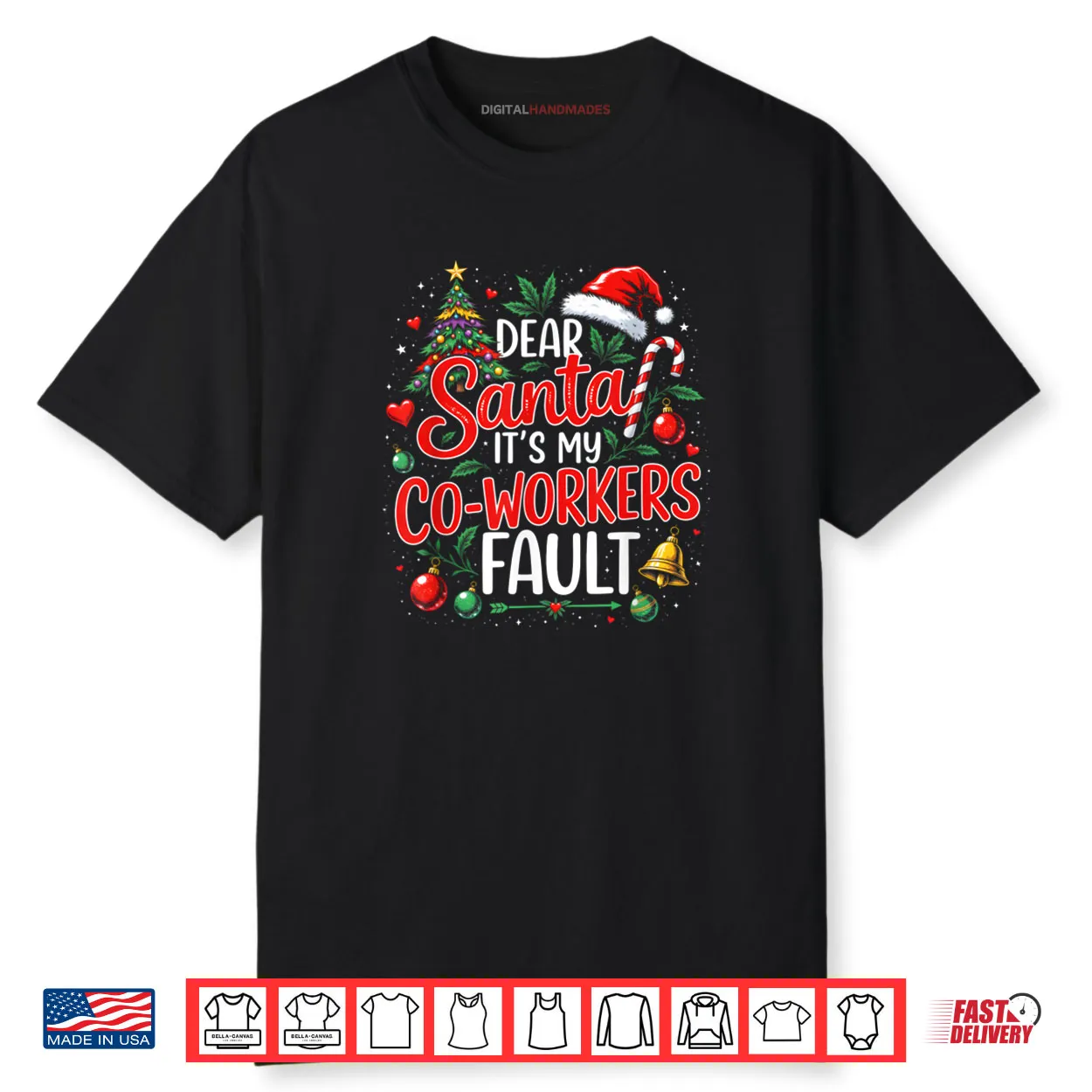 Dear Santa It’s My Coworker’s Fault Christmas 2025 Matching Shirt