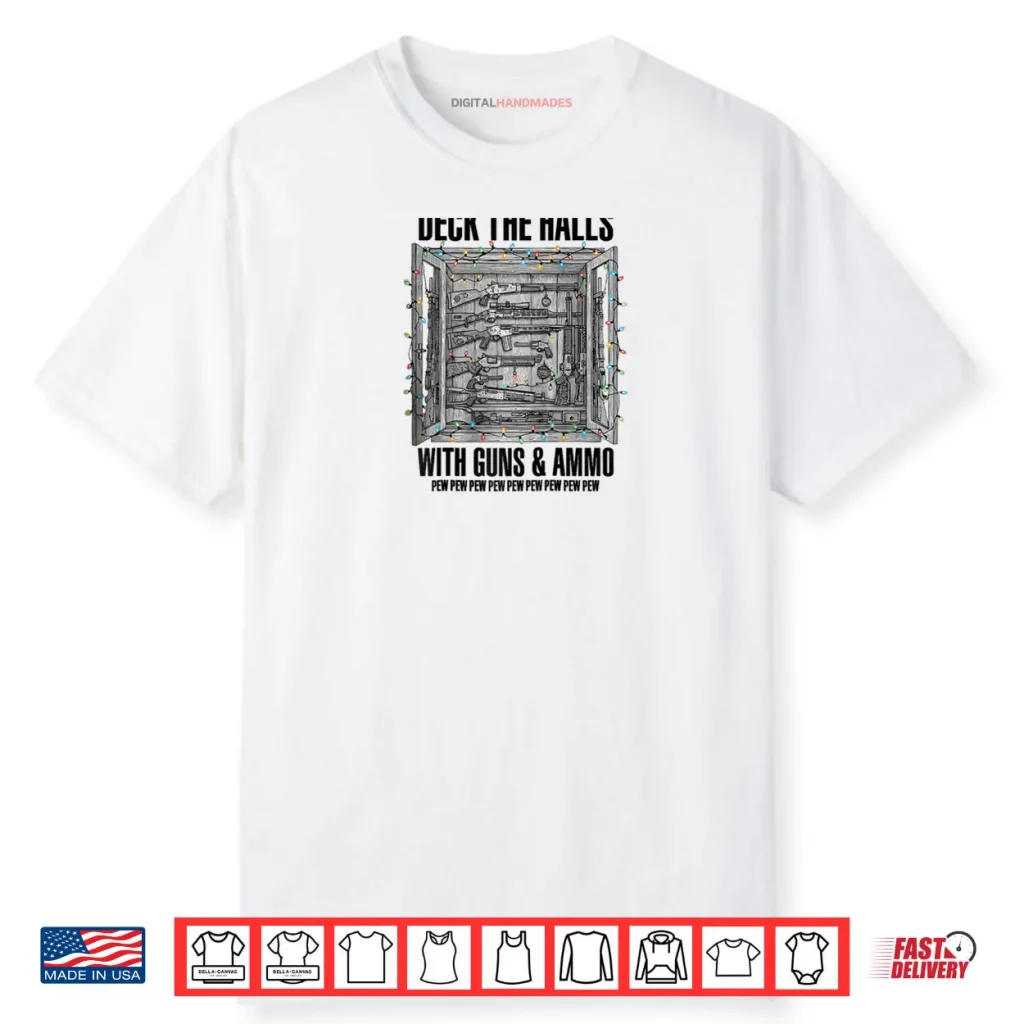 Deck The Halls with Guns & Ammo Raglan Shirt