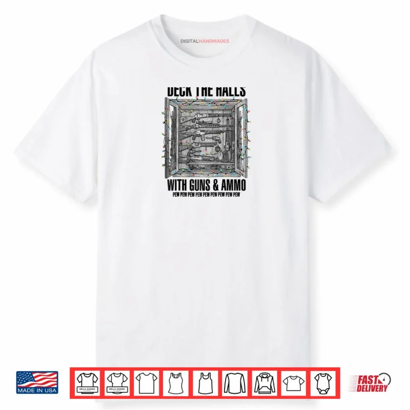 Deck The Halls with Guns & Ammo Raglan Shirt