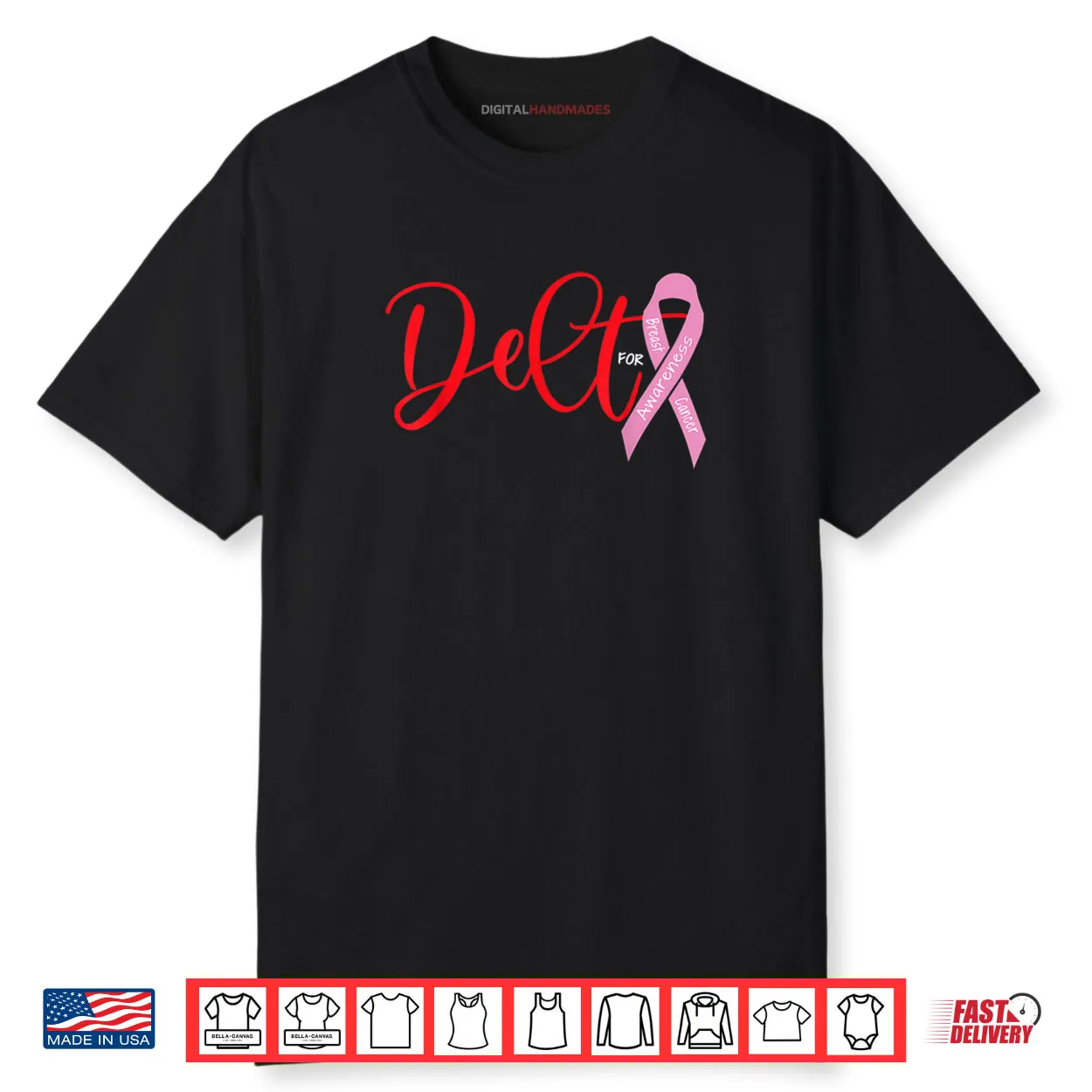Deltas Wear Pink Breast Cancer Awareness Shirt