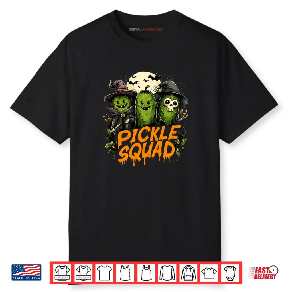 Dill Pickle Squad Cucumber Joke For Halloween Party Shirt 1 Dill Pickle Squad Cucumber Joke For Halloween Party Shirt