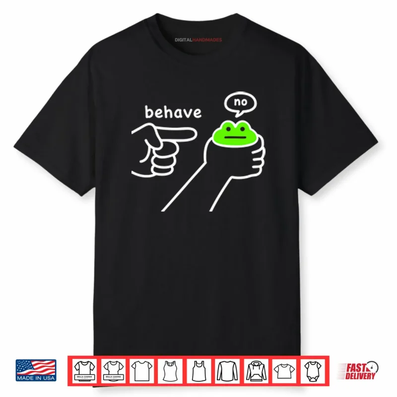 Dishonest Frog Funny Frog Meme Behave No Shirt