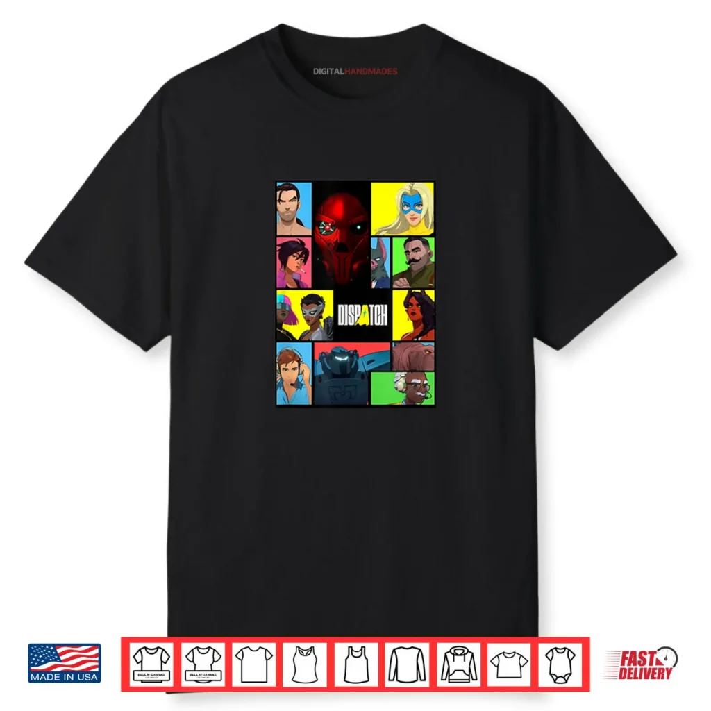 Dispatch Video Game Collage Shirt