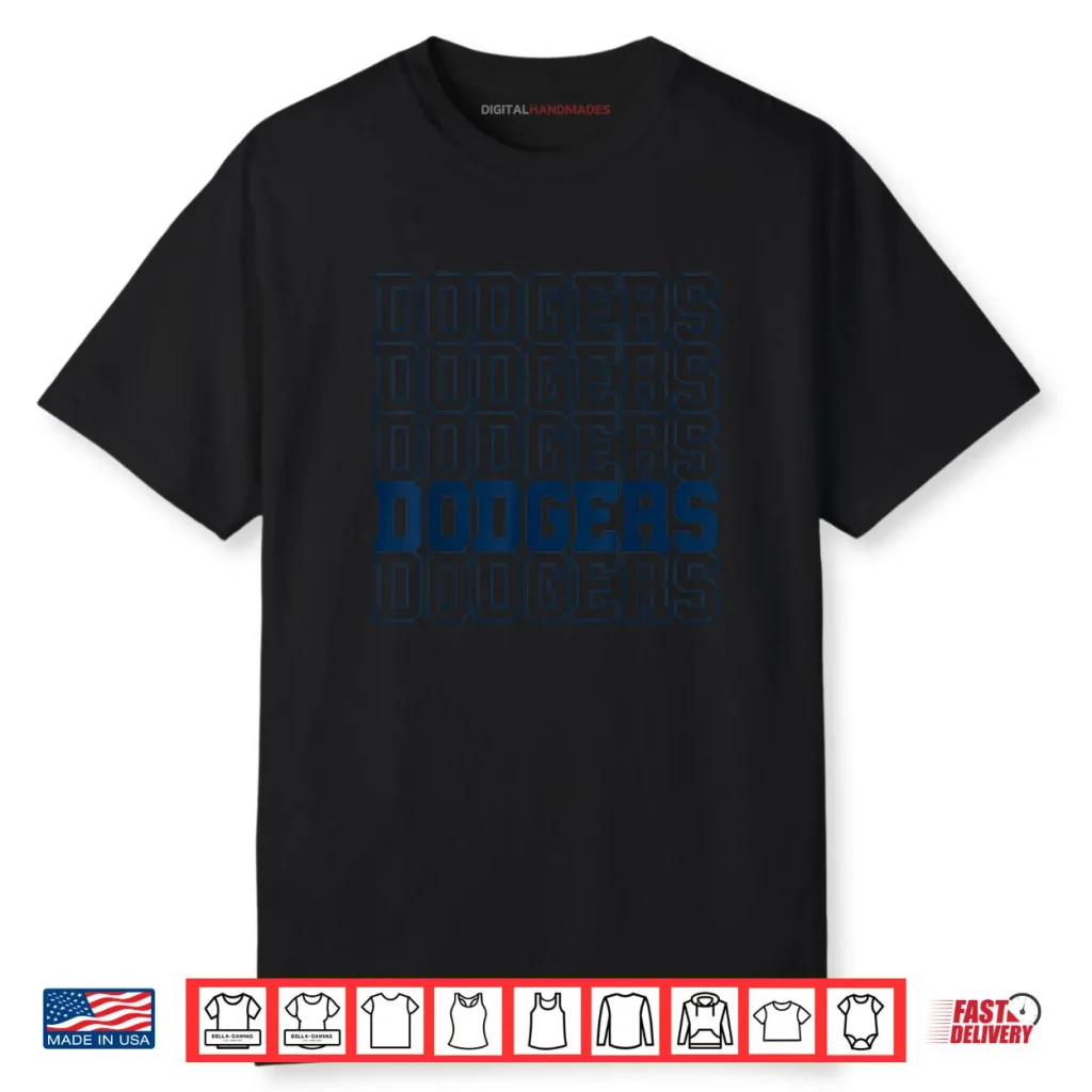 Dodgers Name Retro Vintage Dodgers Lover Shirt