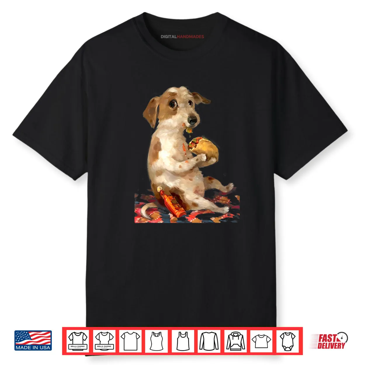 Dog Chill with Taco Vintage Shirt
