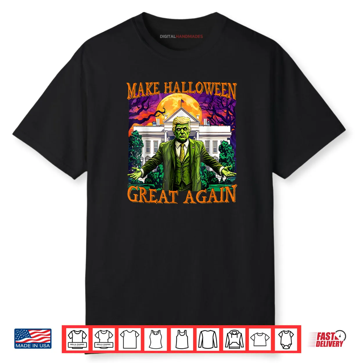 Donald Trump Zombie Make Halloween Great Again Trump Costume Shirt