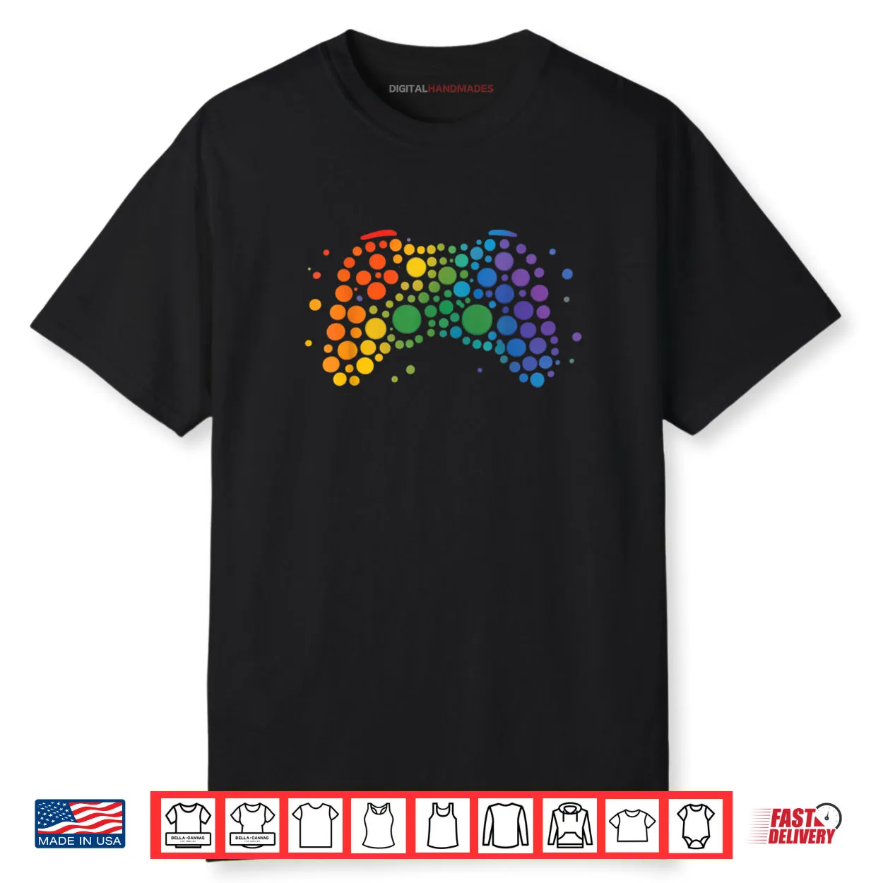 Dot Day Gaming Controller Polka Dots Shirt