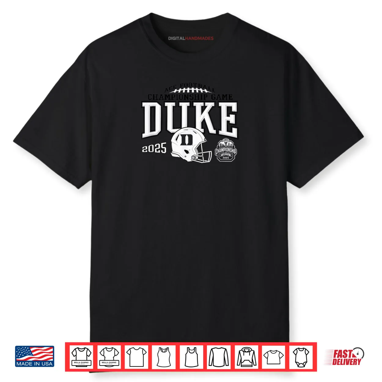 Duke Blue Devils Acc Champsionship 2025 Football Shirt