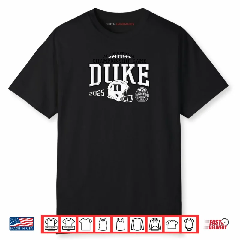 Duke Blue Devils Acc Champsionship 2025 Football Shirt