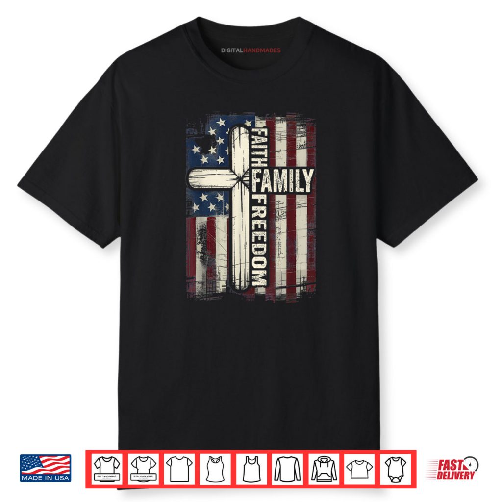 Faith Family Freedom USA Flag Shirt