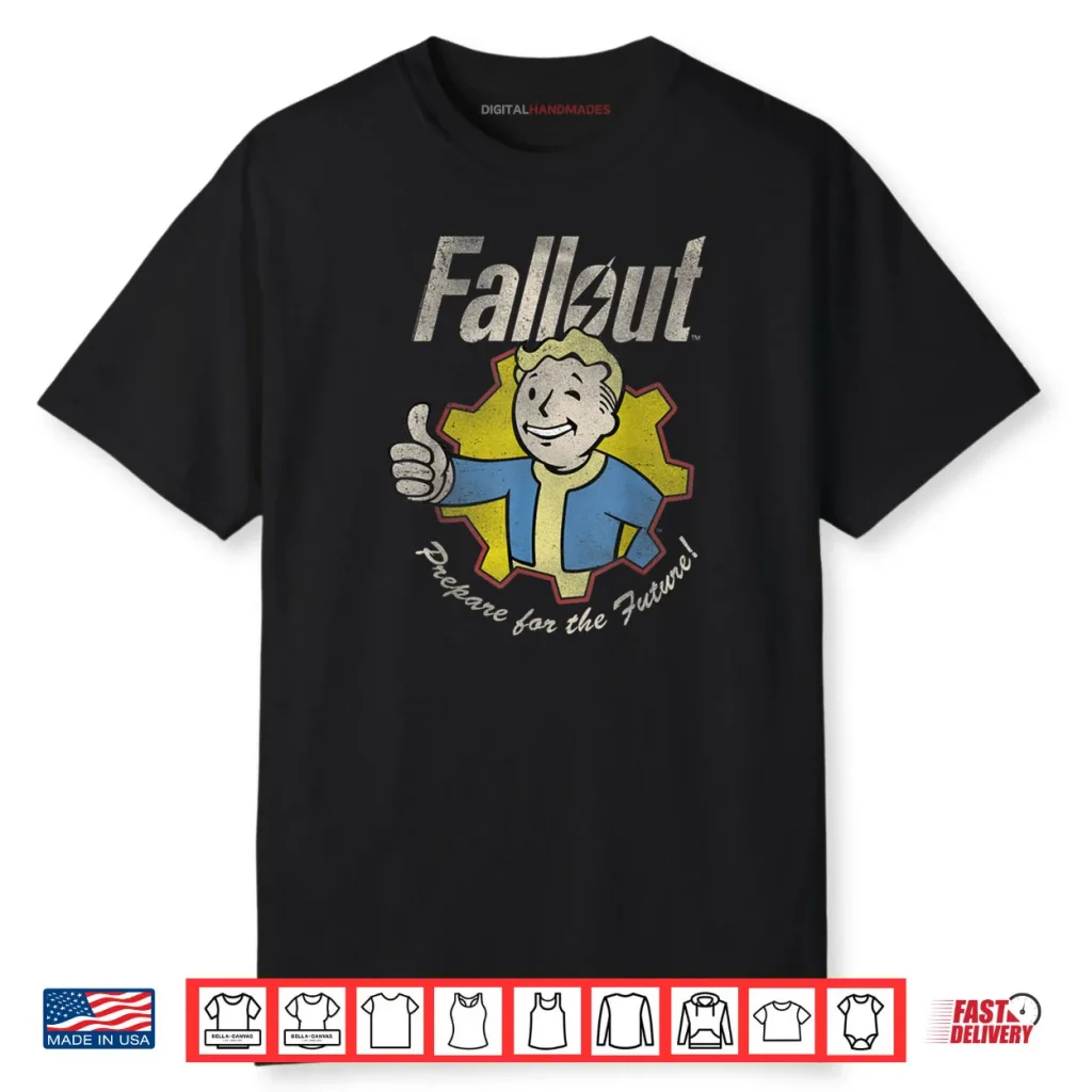 Fallout Video Game Prepare for the Future Vault Boy Shirt