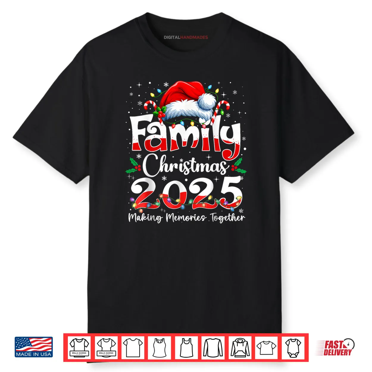 Family Christmas 2025 Matching Outfit Xmas Squad Santa Shirt