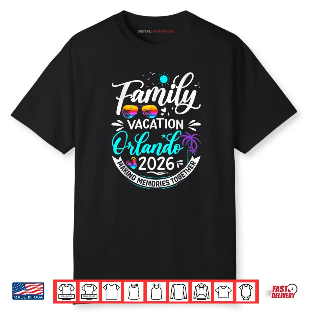 Family Vacation Orlando 2026 Beach Summer Vacation 2026 Shirt 1 Family Vacation Orlando 2026 Beach Summer Vacation 2026 Shirt