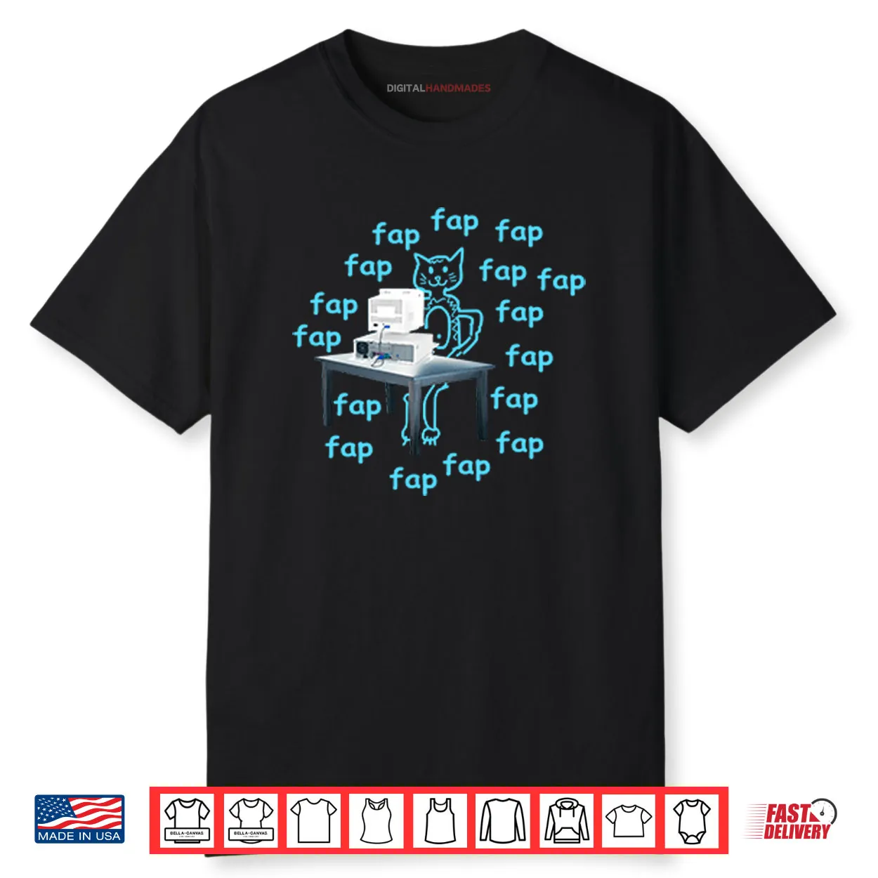 Fap Cat Printer Shirt