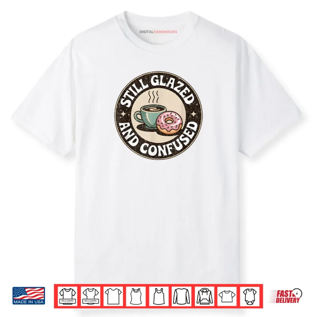 Favorite Food Carbs Pink Doughnut Coffee Glazed and Confused Shirt 1 Favorite Food Carbs Pink Doughnut Coffee Glazed and Confused Shirt