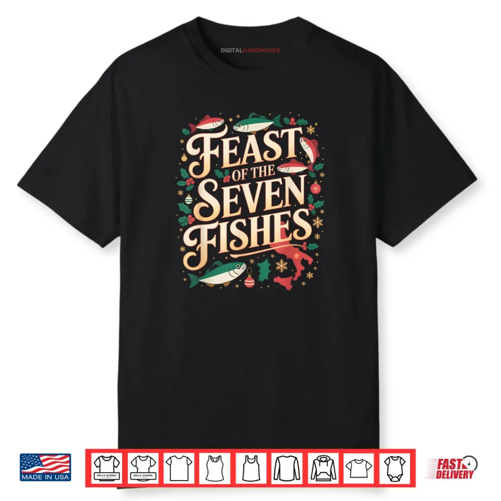 Feast of The Seven Fishes Italy La Vigilia Christmas Eve Shirt 1 Feast of The Seven Fishes Italy La Vigilia Christmas Eve Shirt