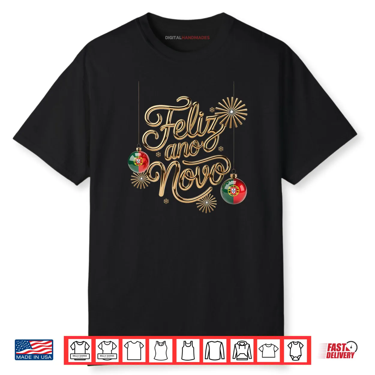 Feliz Ano Novo 2026 Portugal Happy New Year Portuguese Shirt