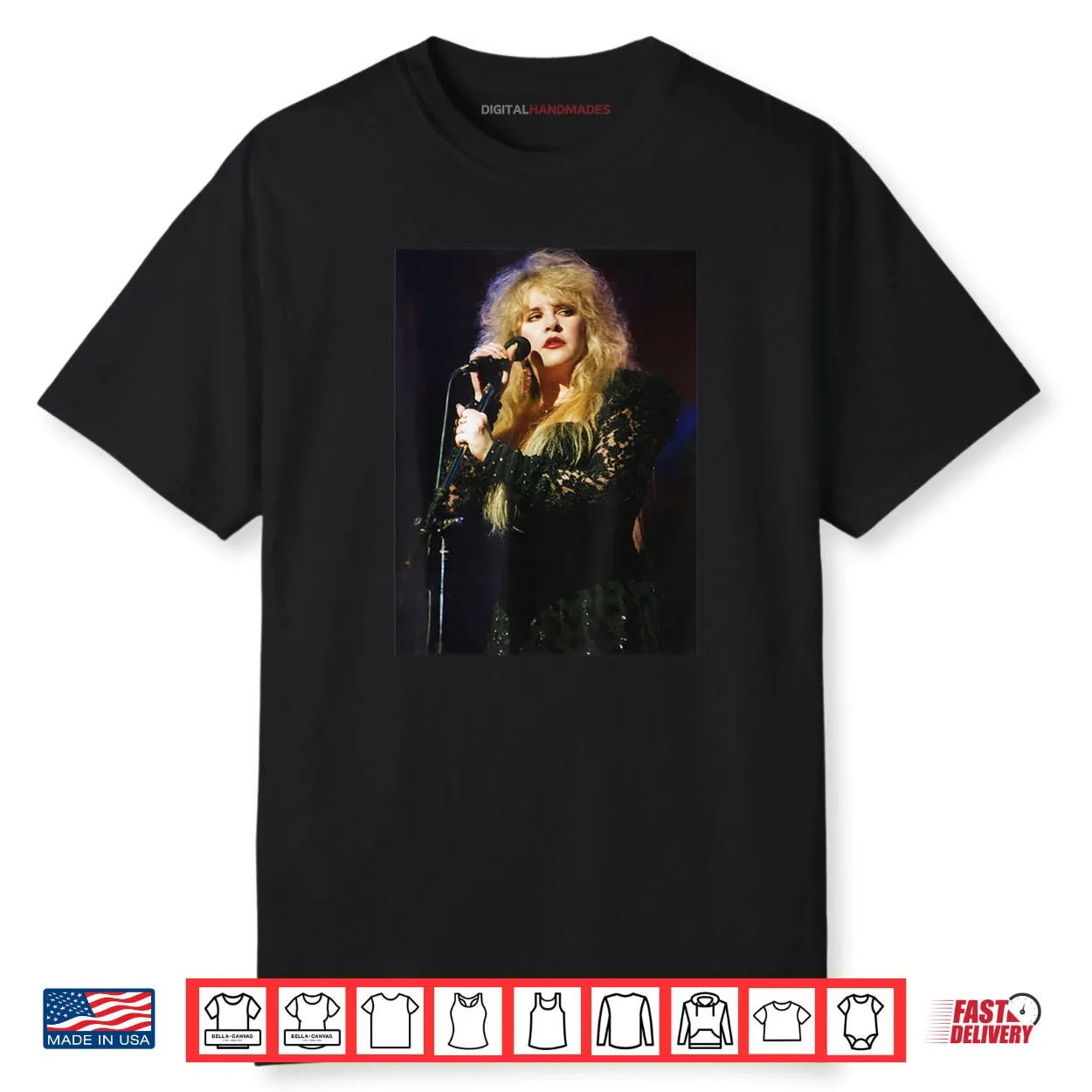 Fleetwood Mac Singer Stevie Nicks Live 1990 Shirt