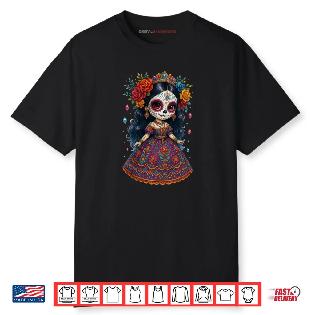 Flower Woman Day Of The Dead Dia De Los Muertos Catrina Shirt 1 Flower Woman Day Of The Dead Dia De Los Muertos Catrina Shirt