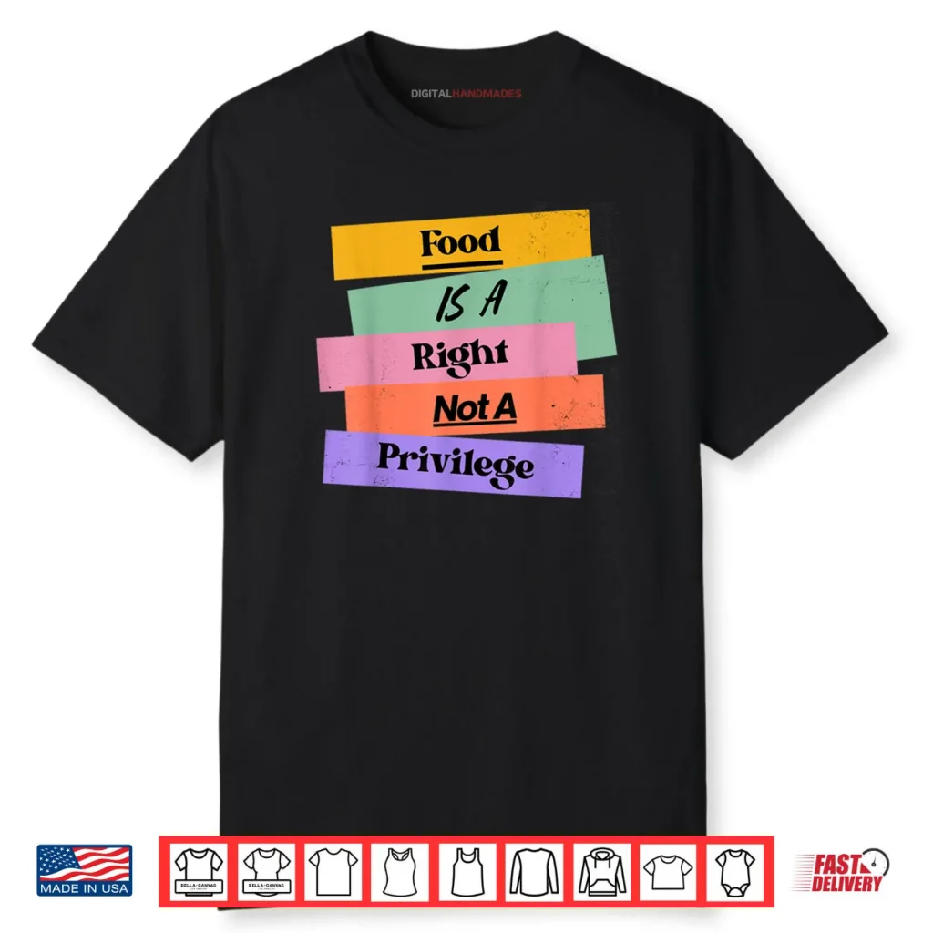 Food is A Right Not A Privilege Human Rights Food Shirt 1 Food is A Right Not A Privilege Human Rights Food Shirt