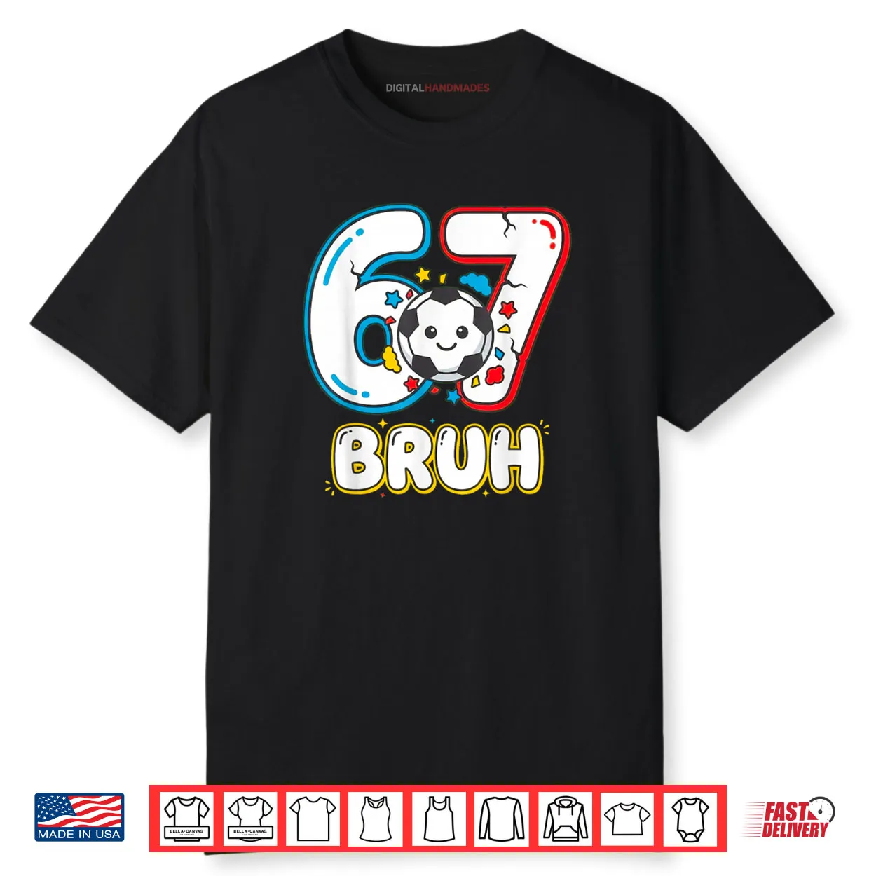 Football Six Seven Drip 67 Meme 6 7 Soccer Football Shirt