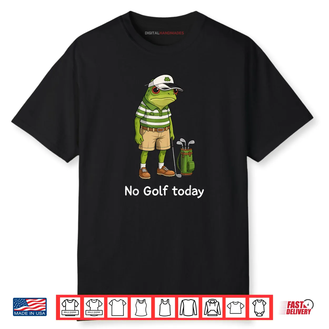 Frog Golfer No Golf Today Shirt