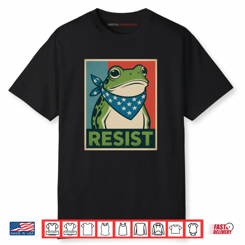 Frog Resist Oregon No Kings Protest Resistance Democrat Shirt