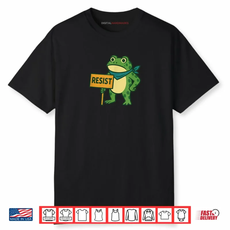 Frog Resist Portland Frog Protest Portland Frog Activist Shirt