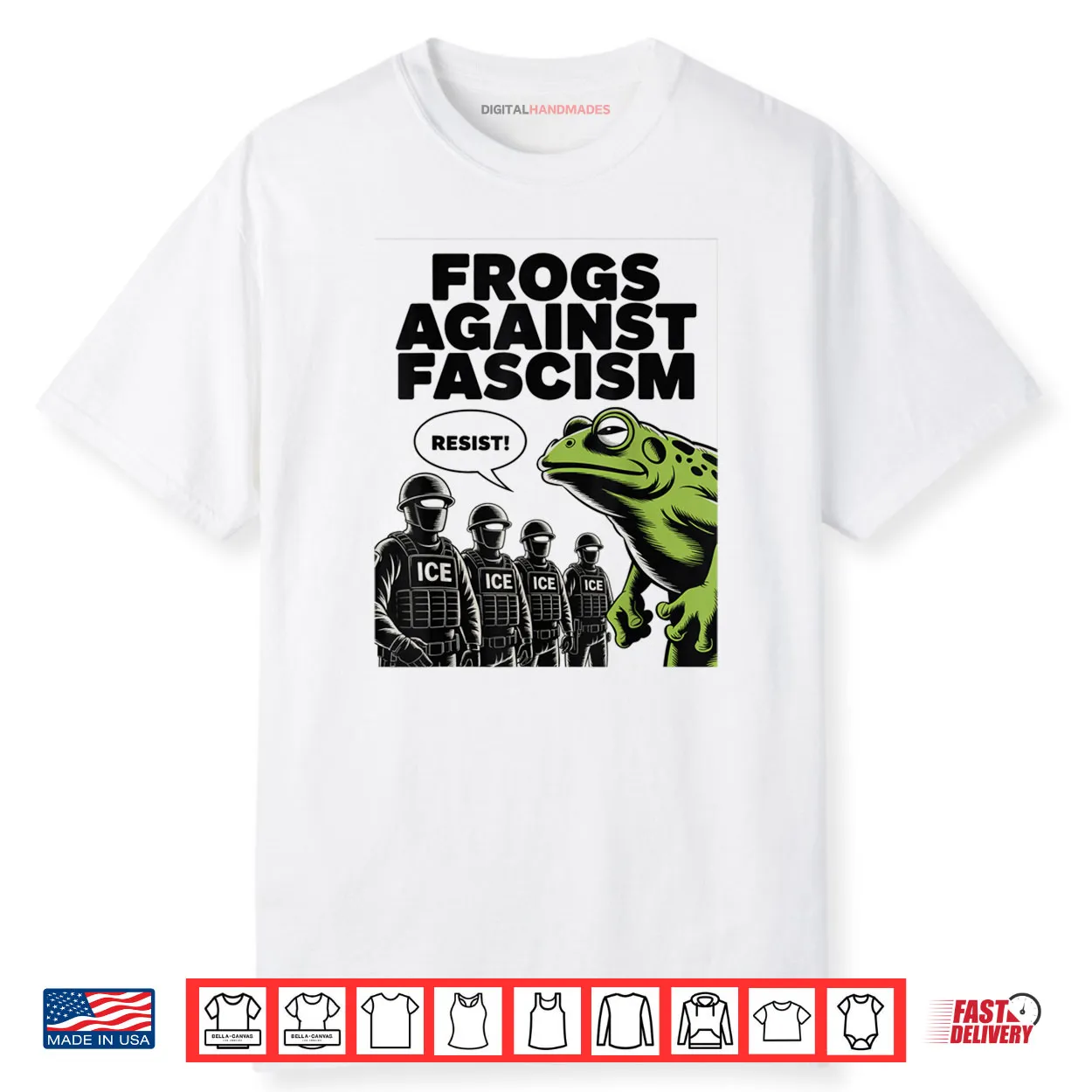 Frogs Against Fascism Frog Fascist USA 50501 No Kings Resist Shirt