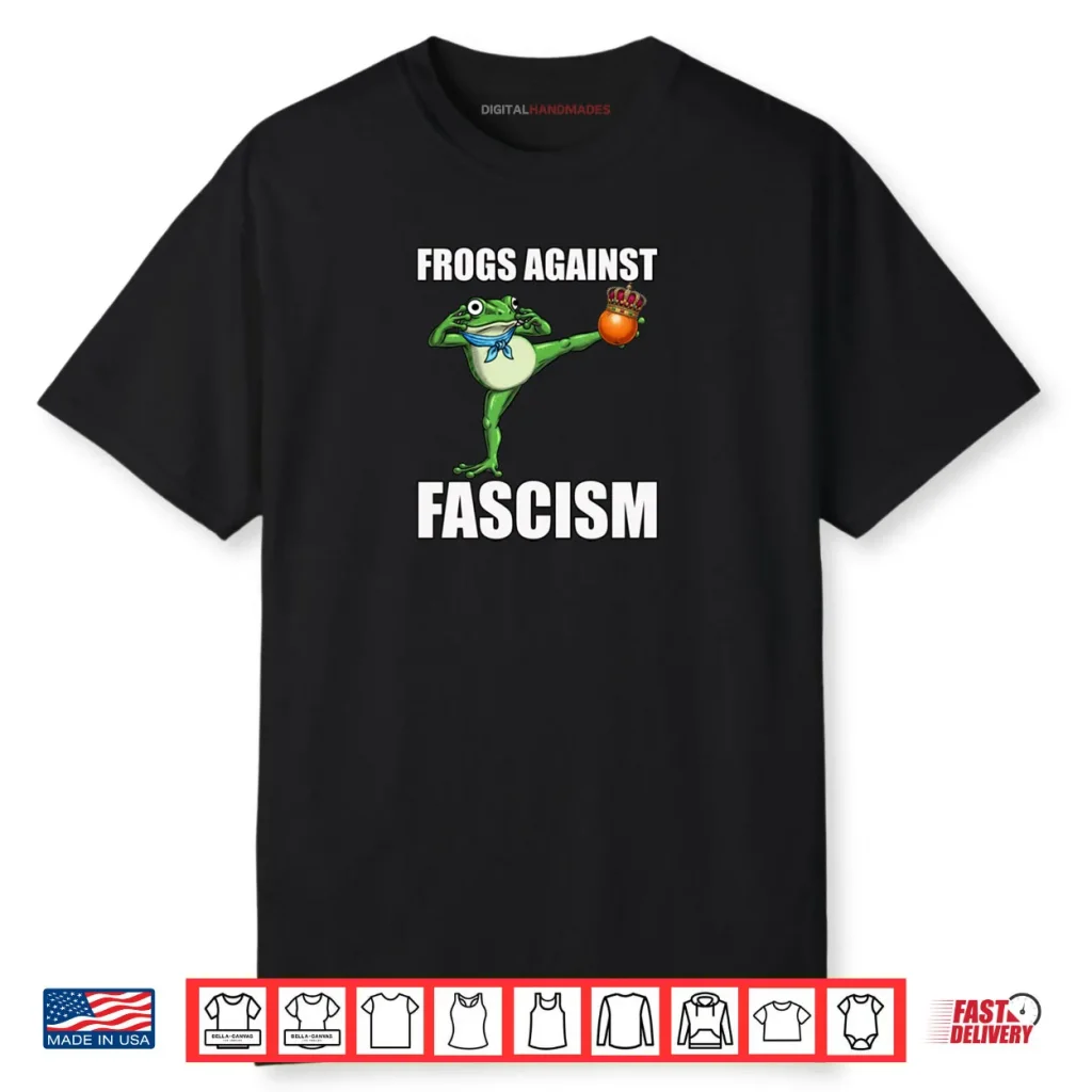 Frogs Against Fascism No Kings In Portland Frog Protest Shirt 1 Frogs Against Fascism No Kings In Portland Frog Protest Shirt