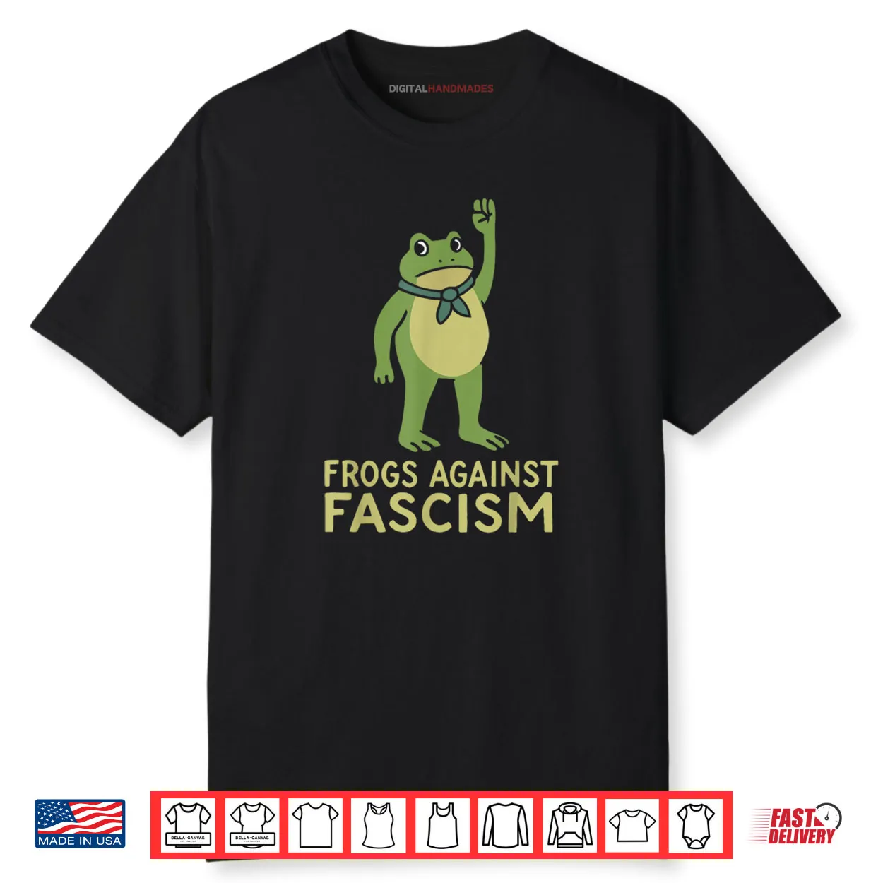 Frogs Against Fascism Retro Shirt