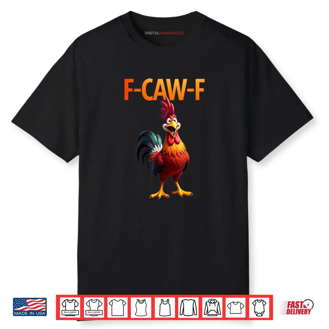 Funny F Caw F Chicken F Caw F Chicken Gothic Shirt