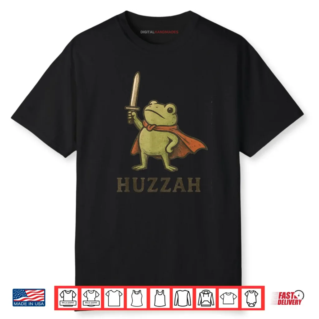 Funny Huzzah Frog Shirt 1 Funny Huzzah Frog Shirt