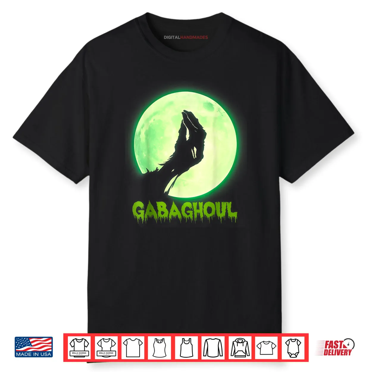 Gabaghoul Hand Moon Italian Joke Halloween Shirt