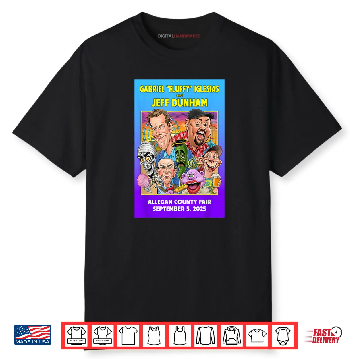 Gabriel Iglesias & Jeff Dunham Allegan County Fair Shirt