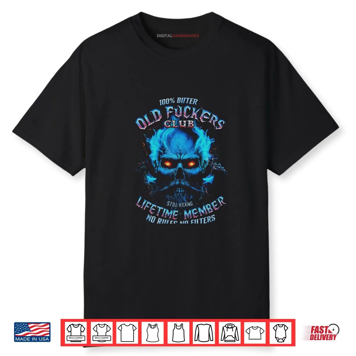 GEN X 100% Bitter Old Fucker Club Shirt