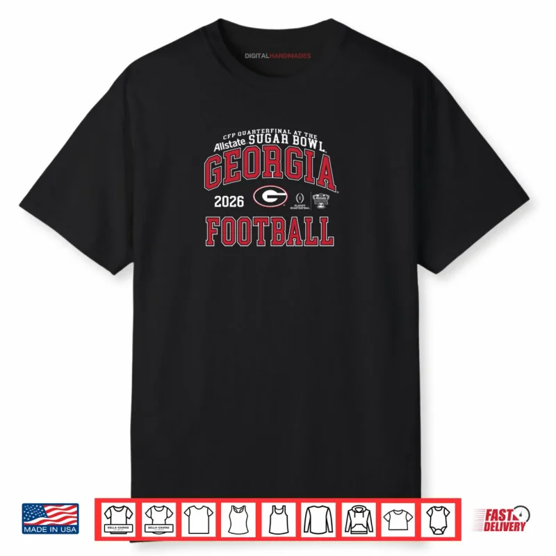 Georgia Bulldogs Sugar Bowl CFP Quarterfinal 2025 2026 Black Shirt