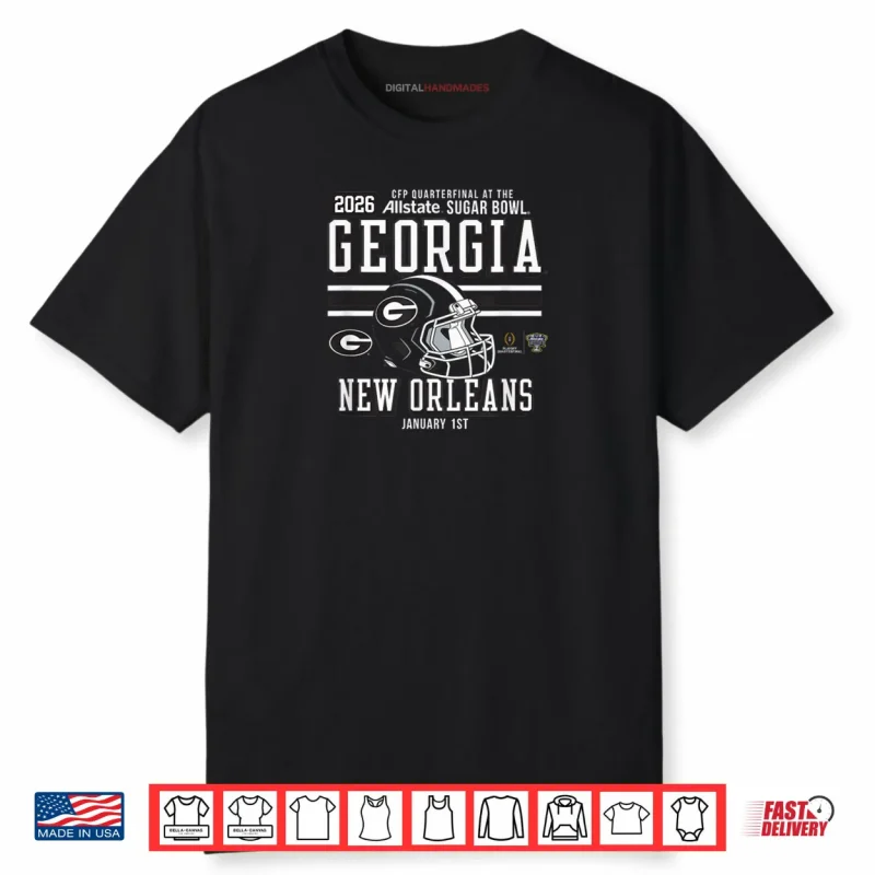 Georgia Bulldogs Sugar Bowl CFP Quarterfinal 2025 2026 Red Shirt