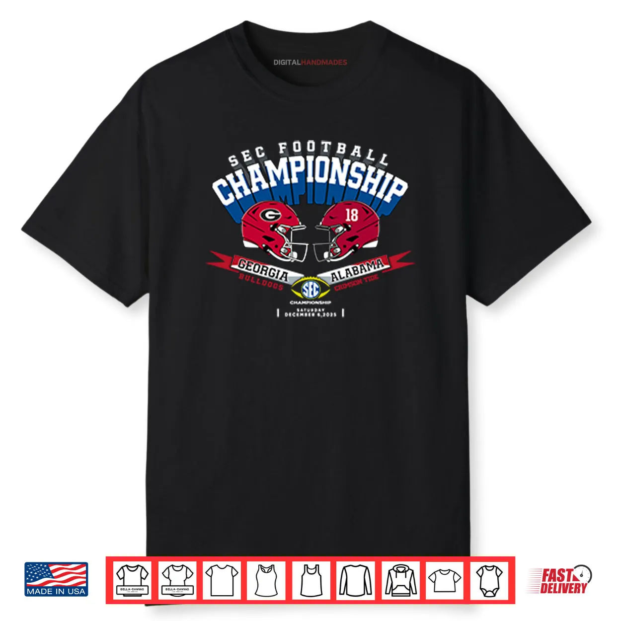 Georgia Vs Alabama SEC Championship 2025 Shirt