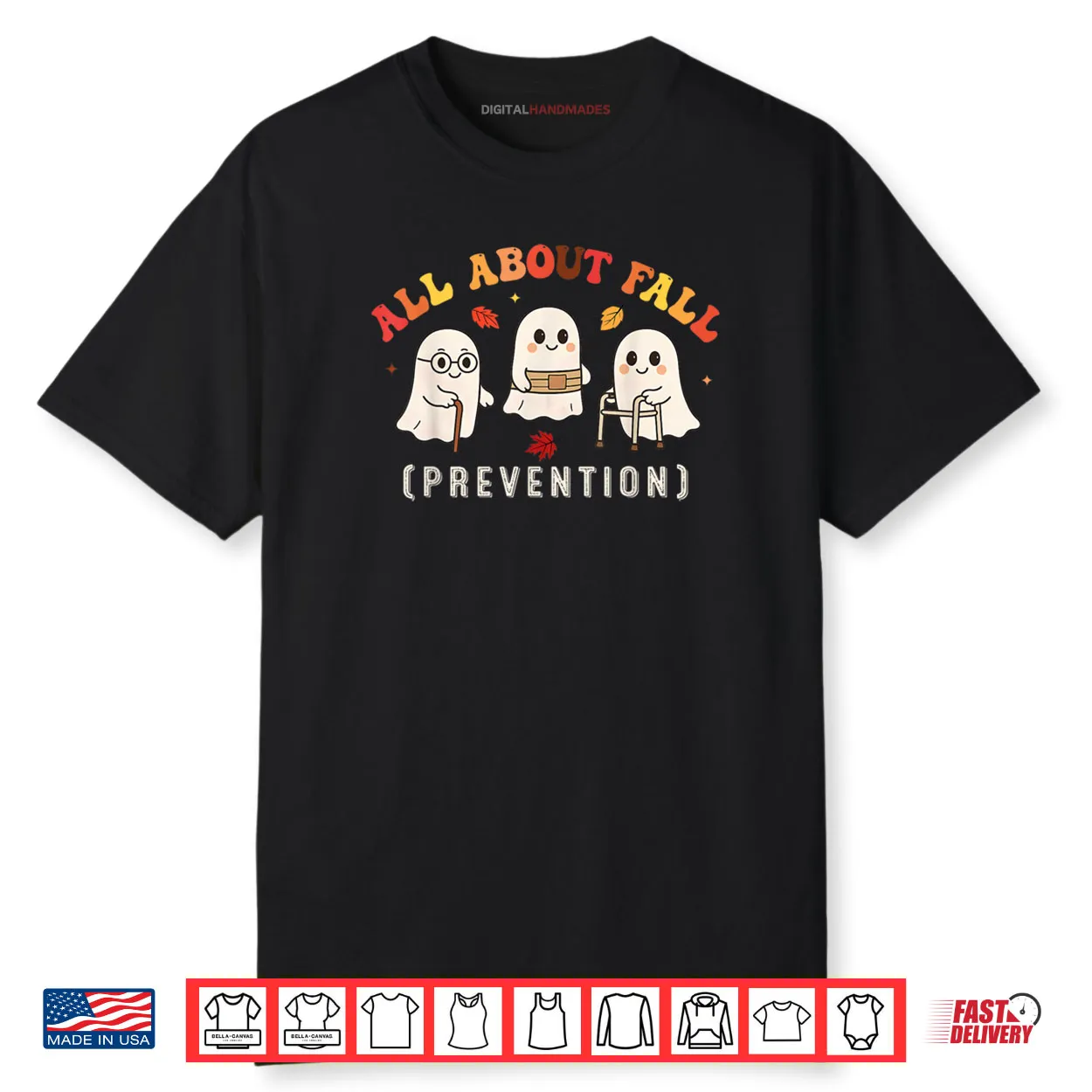 Ghost All About Fall Prevention Fall Physical Therapy PT OT Shirt