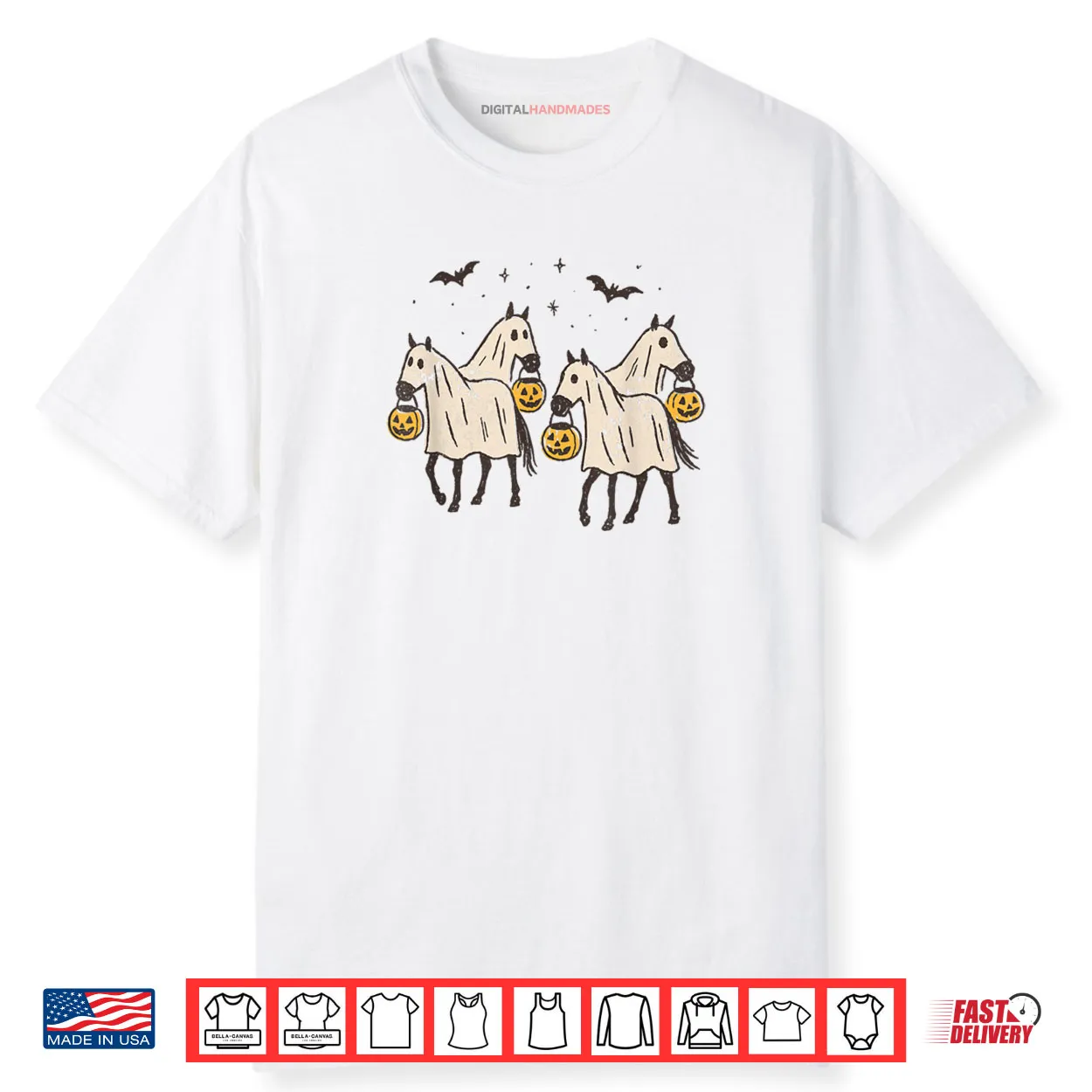 Ghost Horses Halloween Trick or Treat Shirt