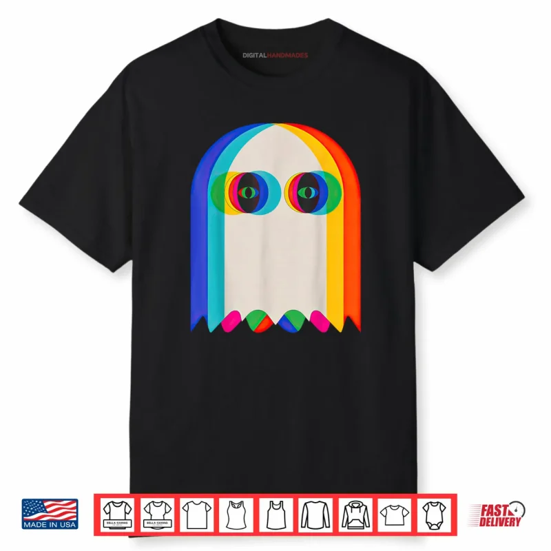 Ghost Trippy Vaporwave Halloween Techno Rave EDM Shirt