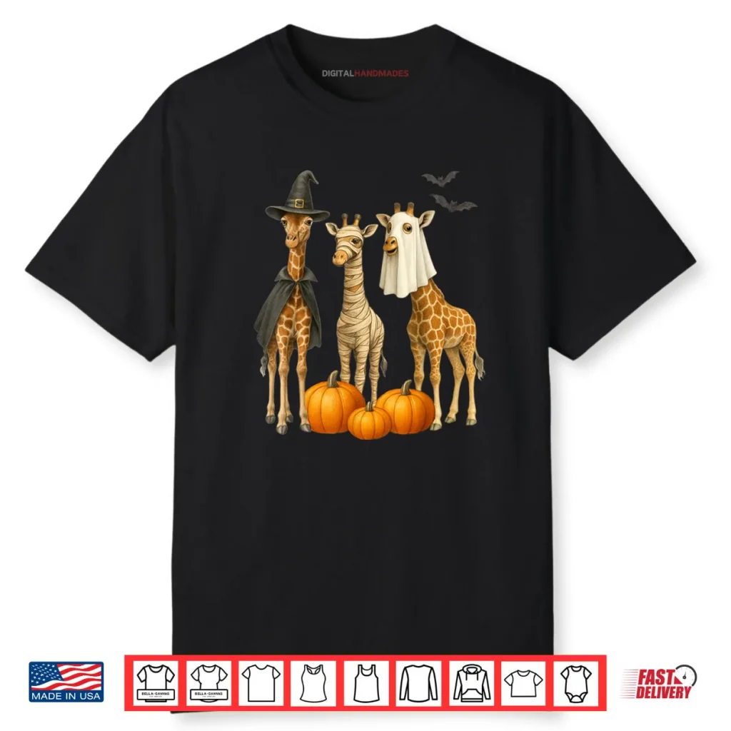 Giraffe Boo Mummy Witch Halloween Giraffe Pumpkin Shirt 1 Giraffe Boo Mummy Witch Halloween Giraffe Pumpkin Shirt