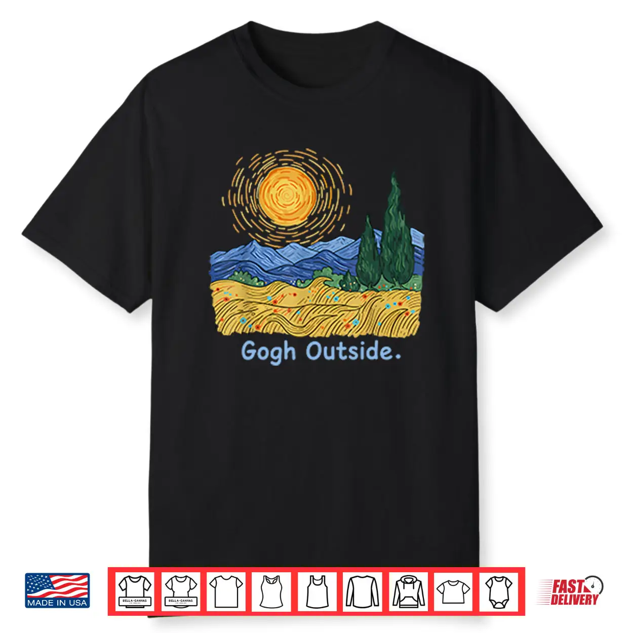 Gogh Outside Starry Night Shirt