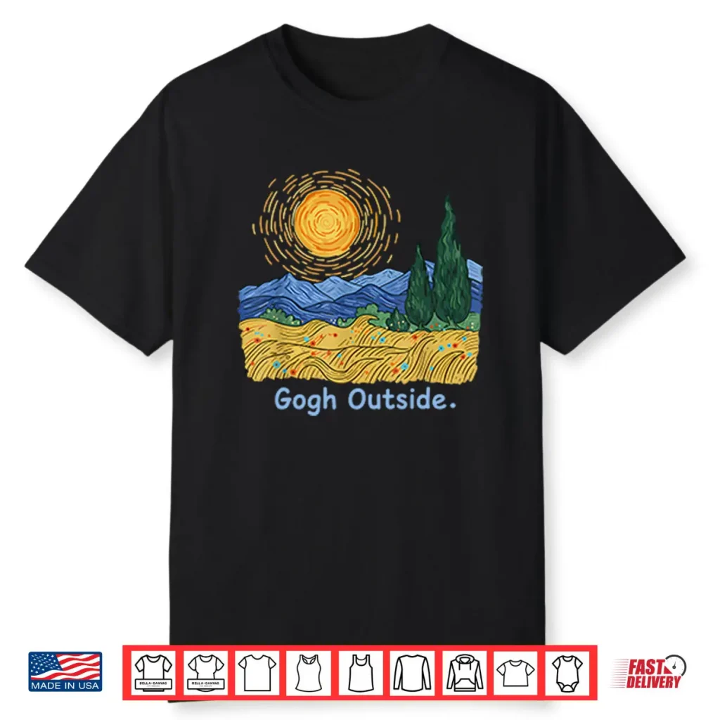Gogh Outside Starry Night Shirt 1 Gogh Outside Starry Night Shirt