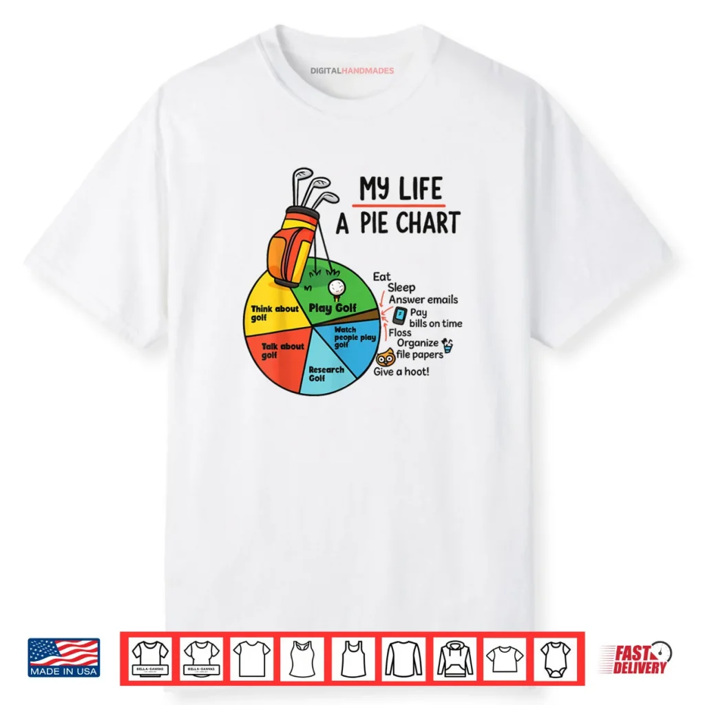 Golf My Life Pie Chart Think About Golf Research Golf Shirt 1 Golf My Life Pie Chart Think About Golf Research Golf Shirt